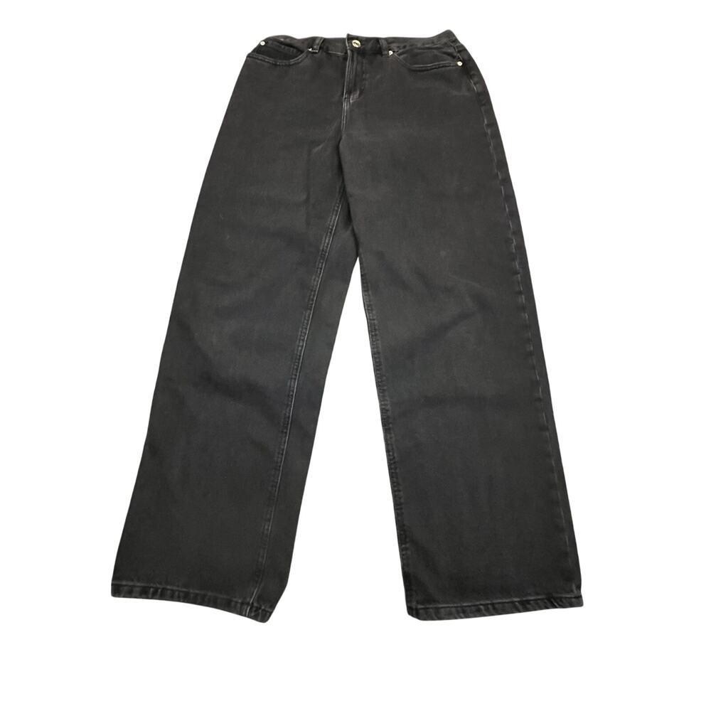 Garage Denim Low Rise Baggy Jeans Black Wide Leg Y2K Skater 05/27